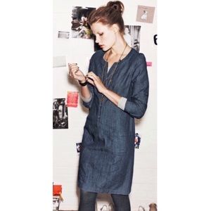 BODEN Denim Chambray Shirt Dress